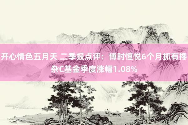 开心情色五月天 二季报点评：博时恒悦6个月抓有搀杂C基金季度涨幅1.08%