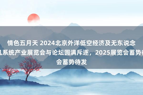 情色五月天 2024北京外洋低空经济及无东说念主机系统产业展览会与论坛圆满斥逐，<a href=