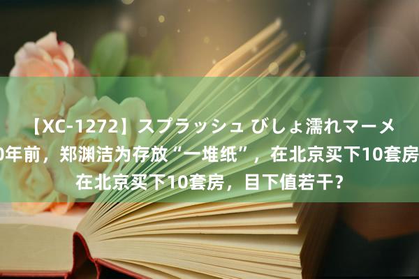 【XC-1272】スプラッシュ びしょ濡れマーメイド 明日香 30年前，郑渊洁为存放“一堆纸”，在北京买下10套房，目下值若干？