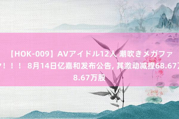 【HOK-009】AVアイドル12人 潮吹きメガファック！！！ 8月14日亿嘉和发布公告， 其激动减捏68.67万股